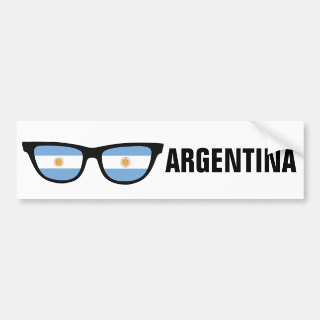 Argentina Shades anpassningsbar text & färg bildek Bildekal (Framsidan)