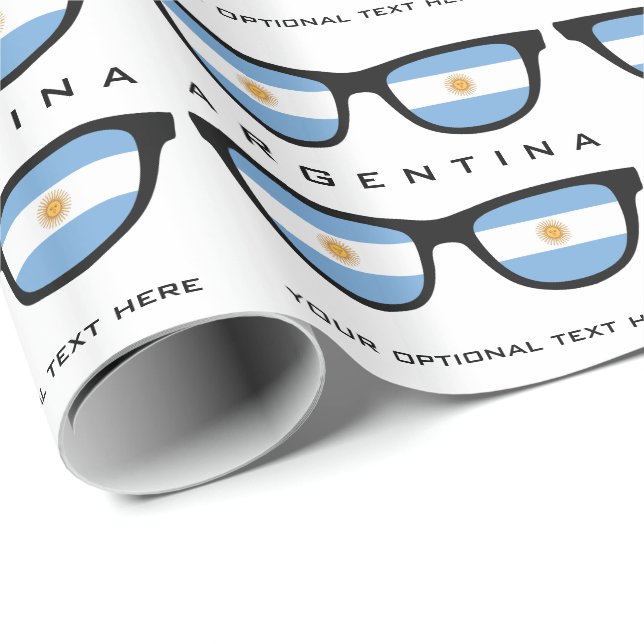 Argentina Shades anpassningsbar text och byte av f Presentpapper (Rullad Hörn)