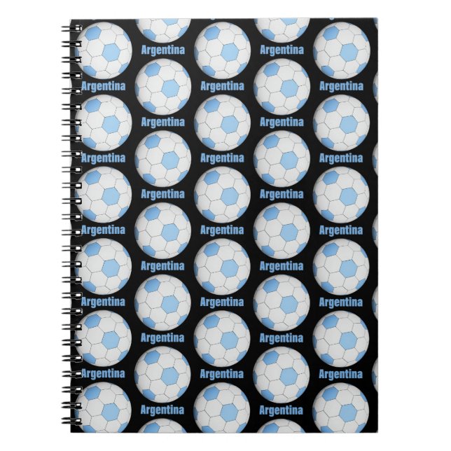 Argentina soccer  anteckningsbok (Framsidan)