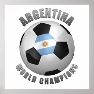 ARGENTINA SOCCER CHAMPIONER POSTER