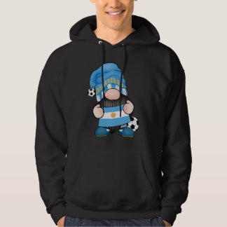 Argentina Soccer Gnome Argentinian Football Roots Hoodie