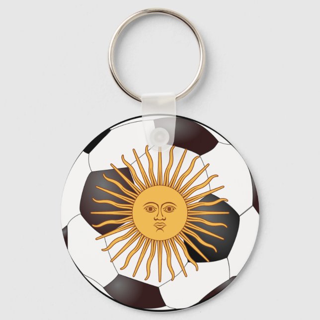 Argentina "Sol de Mayo" Nyckelring (Framsida)