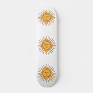 Argentina Sol de Mayo Old School Skateboard Bräda 21,6 Cm