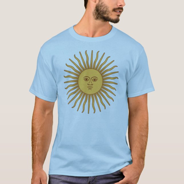 Argentina Sol de Mayo Tee Shirt (Framsida)