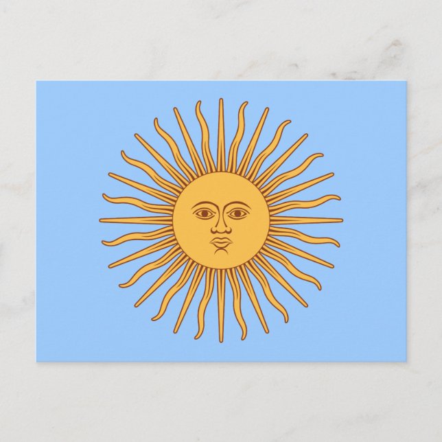 Argentina Sol de Mayo Vykort (Framsida)