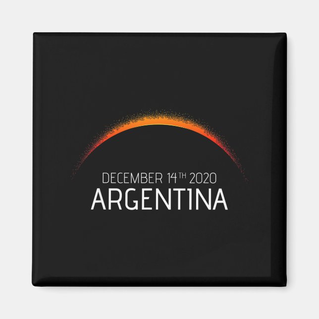 Argentina solförmörkelse 2020 Argentina solförmörk Magnet (Framsidan)