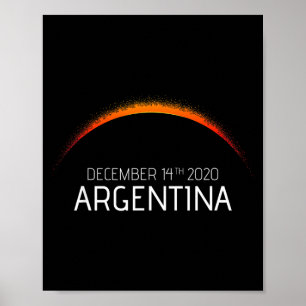 Argentina solförmörkelse 2020 Argentina solförmörk Poster
