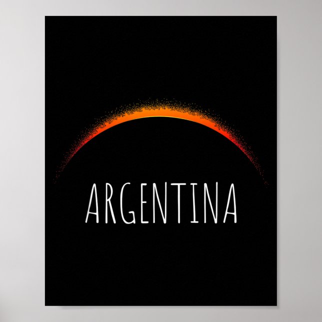 Argentina solförmörkelse 2020 Argentina solförmörk Poster (Framsidan)