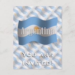 Argentina som vinkar flagga inbjudningar