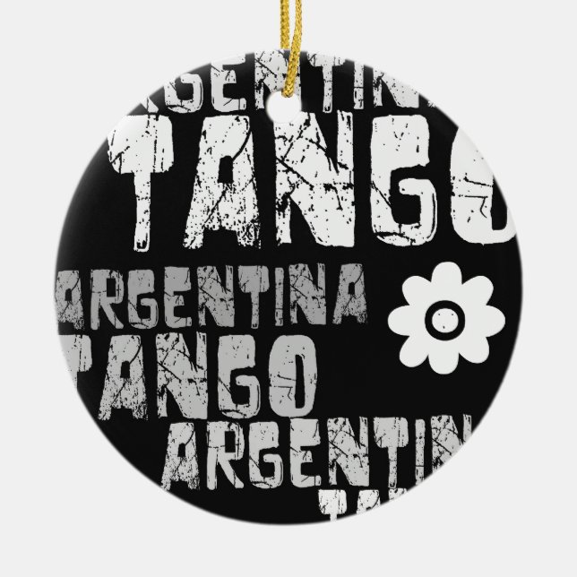 Argentina Tango Julgransprydnad Keramik (Framsidan)
