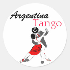 Argentina Tango Runt Klistermärke
