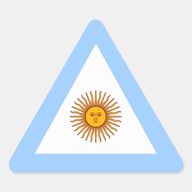 ARGENTINA TRIANGELFORMAT KLISTERMÄRKE (Framsida)
