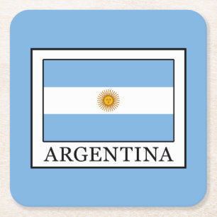 Argentina Underlägg Papper Kvadrat