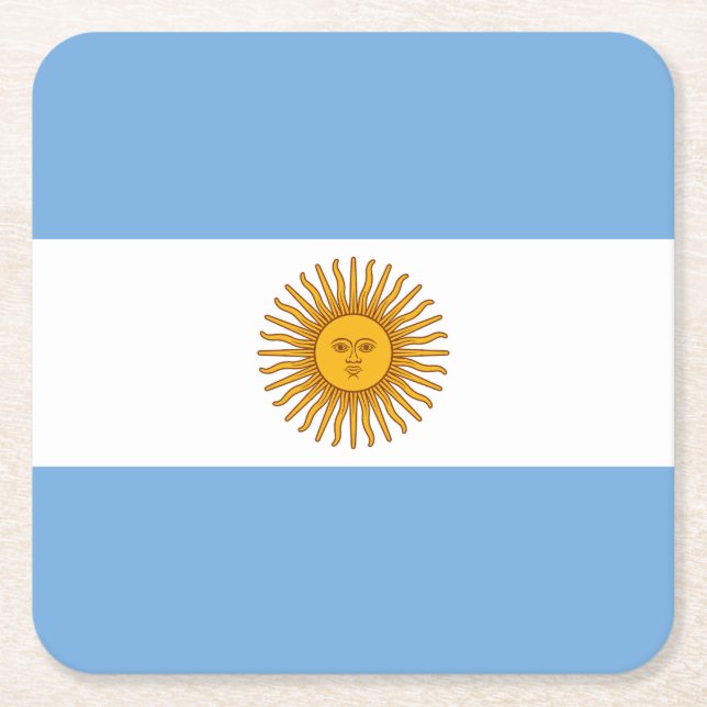 Argentina Underlägg Papper Kvadrat (Framsidan)