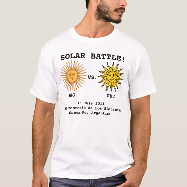 Argentina - Uruguay modig skjorta Tee Shirt (Framsida)