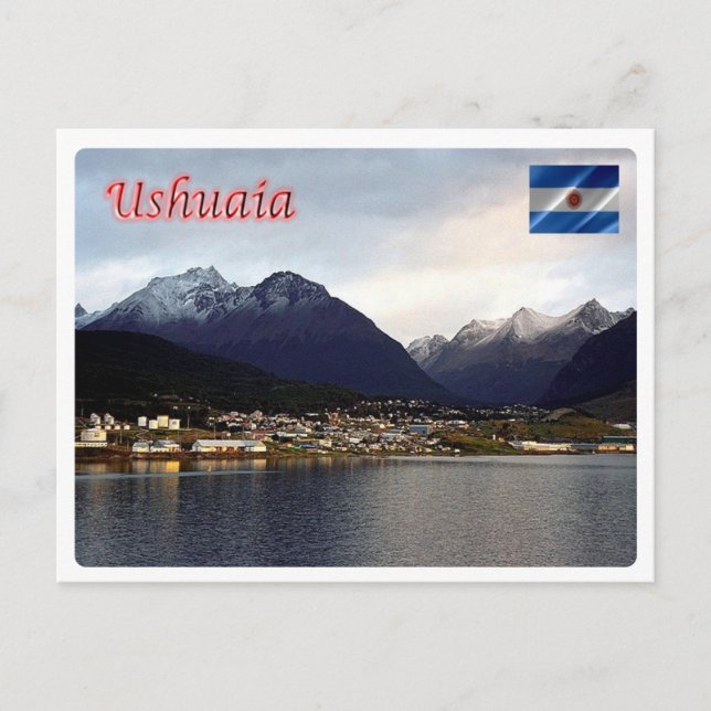 Argentina - Ushuaia - Nattdag - Vykort (Framsida)