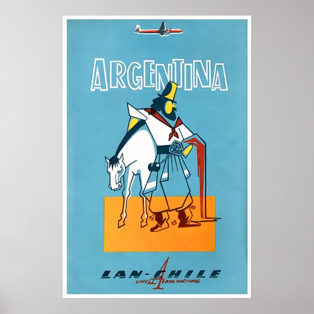 Argentina Väggkonsttryck Buenos Aires Resa Poster (Framsidan)
