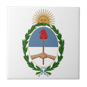Argentina vapensköld kakelplatta