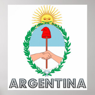Argentina vapensköld poster