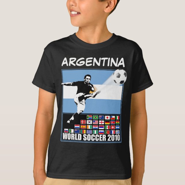 Argentina världsfotboll 2010 tee (Framsida)