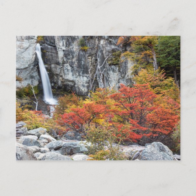 Argentina - Vattenfall i Pagoniens vykort (Framsida)