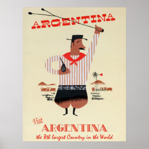 Argentina Vintage resor Poster