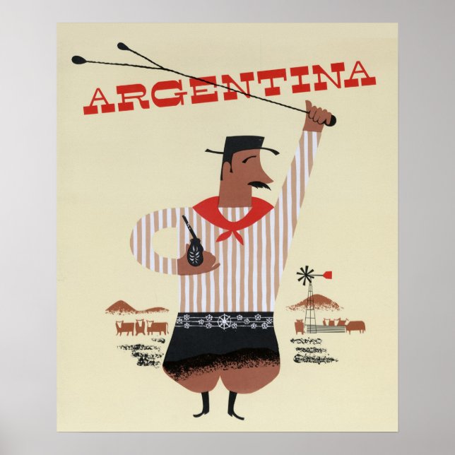Argentina Vintage resor Poster (Framsidan)