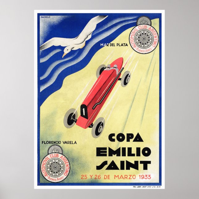 Argentina Vintage resor Poster återställd (Framsidan)