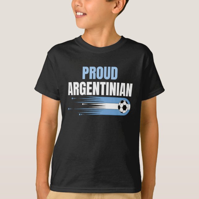 Argentina Vm Champions 2022 Proud T Shirt (Framsida)