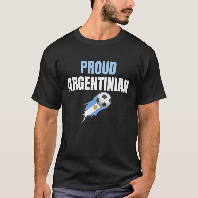 Argentina Vm Champions 2022 Proud T Shirt (Framsida)
