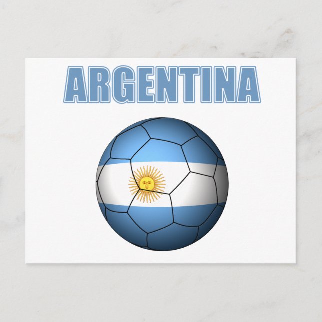 Argentina Vm t-Shirt Vykort (Framsida)