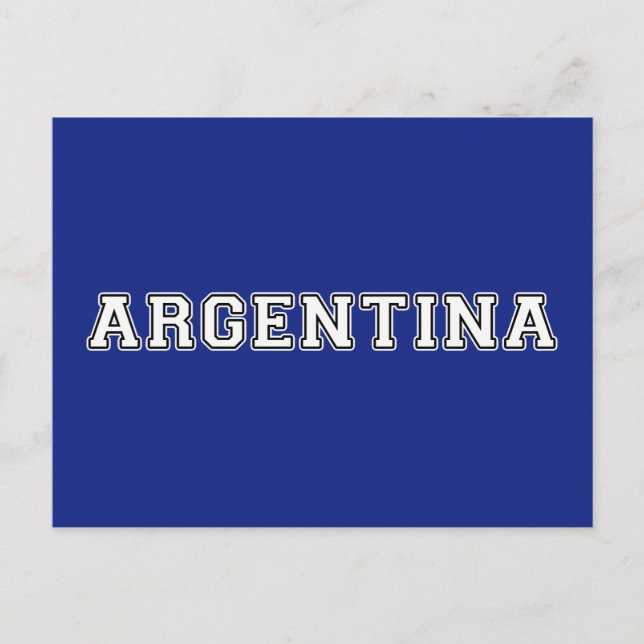 Argentina Vykort (Framsida)