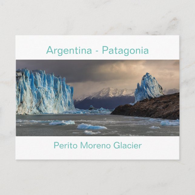 Argentina - vykort för Perito Moreno Glacier (Framsida)