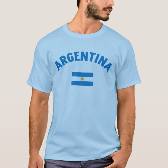 Argentina World Cup Soccer T Shirt (Framsida)