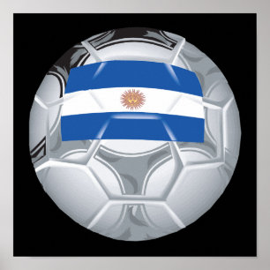 Argentinansk fotbollsbuss poster