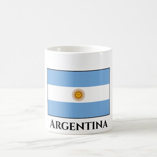 Argentinas (argentinska) Flagga Kaffemugg (Center)