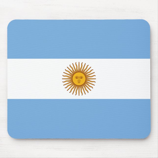 Argentinas (argentinska) Flagga Musmatta (Framsidan)