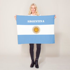 Argentinas argentinska fotbollsspelare fleecefilt