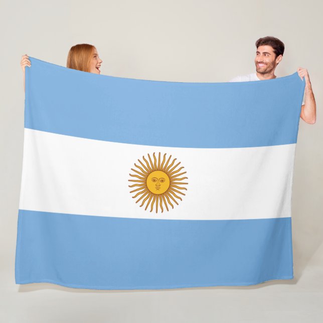 Argentinas argentinska fotbollsspelare Ull Fleecefilt (På plats)