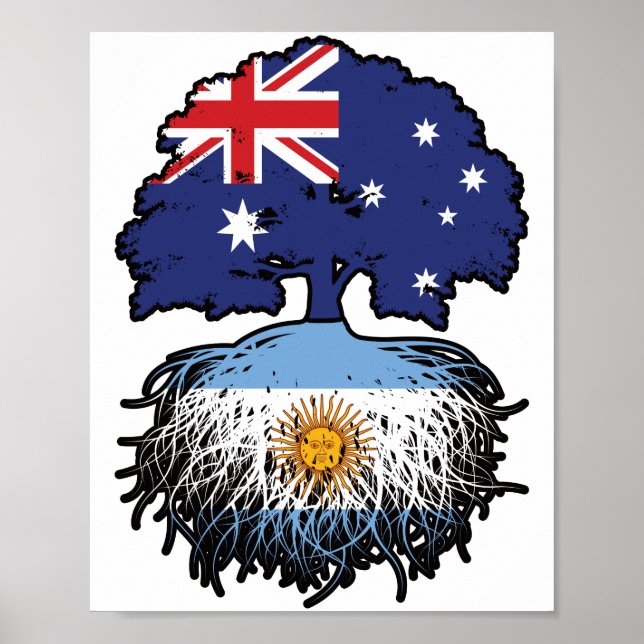 Argentinas australiska Australien Träd Root Poster (Framsidan)
