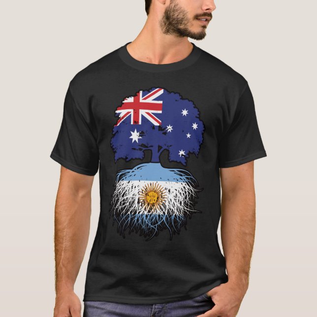 Argentinas australiska Australien Träd Root T Shirt (Framsida)
