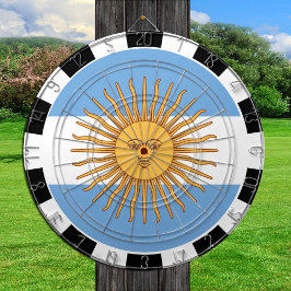 Argentinas Dartboard och Argentinas Flagga/speltav Darttavla