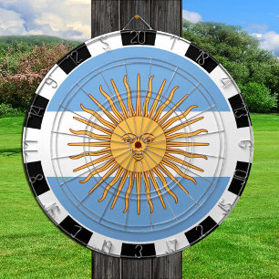 Argentinas Dartboard och Argentinas Flagga/speltav Darttavla