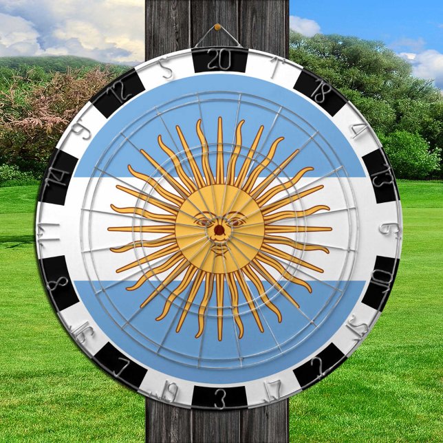 Argentinas Dartboard och Argentinas Flagga/speltav Darttavla (Skapare uppladdad)