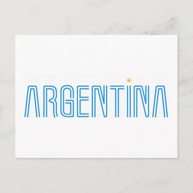 Argentinas design! vykort (Framsida)