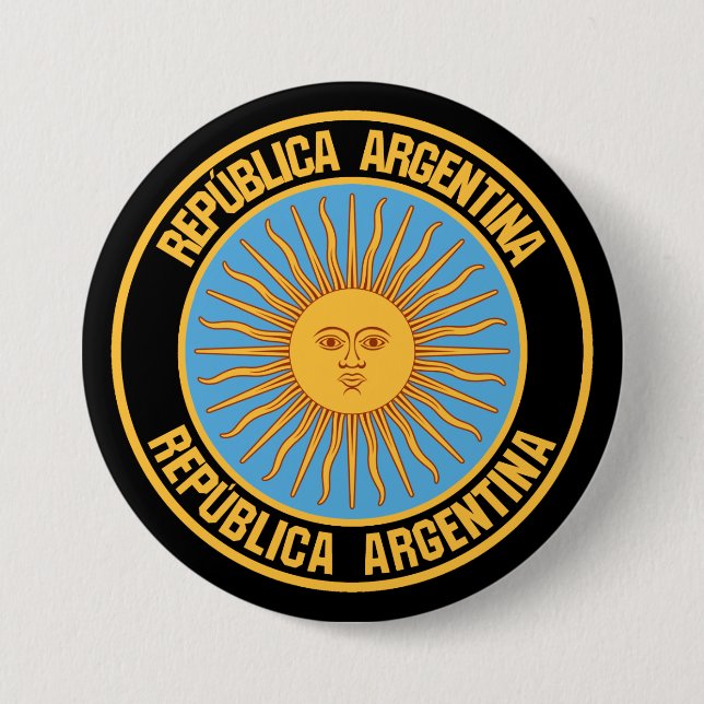 Argentinas Emblem Knapp (Framsida)