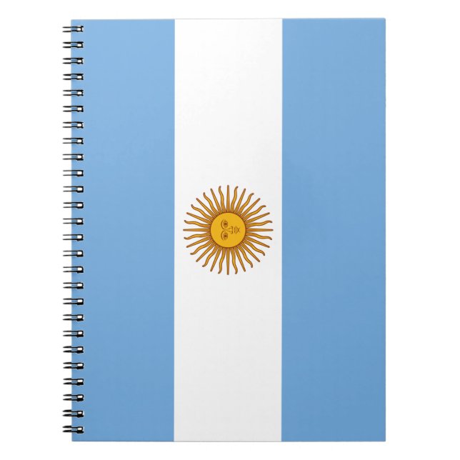 Argentinas flagga anteckningsbok (Framsidan)