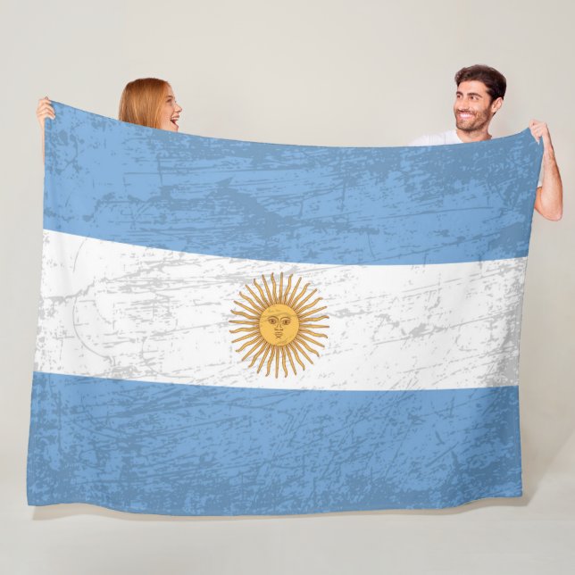 Argentinas Flagga - Argentinas kulturarv Fleecefilt (På plats)