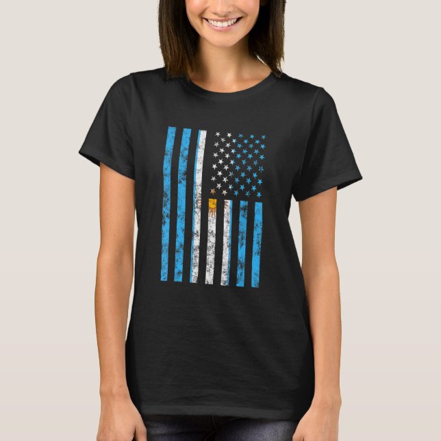 Argentinas Flagga argentinska fotbollsspelare Fläk T Shirt (Framsida)