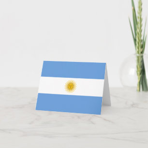 Argentinas flagga brevkort kort